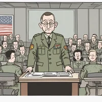 Military cartoon