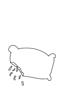 Broken pillow