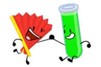 Fan and test tube eg