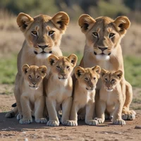 the lion family 