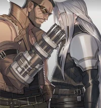 Barret and Sephiroth