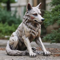 Wolf statue 
