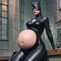 Pregnant Catwoman