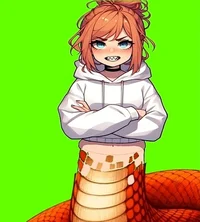 Ginger snake girl
