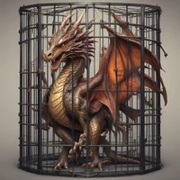 caged dragon