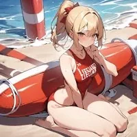 Girl lifeguard