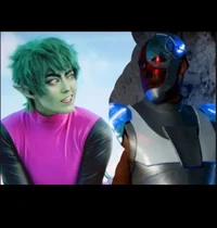 Cyborg and Beast Boy
