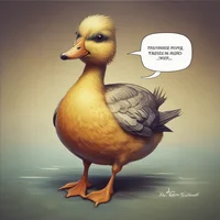 Traumatized duck