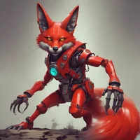 Wild Red Robot Fox