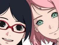 Sarada y Sakura 