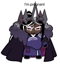 Pregnant dark cacao 