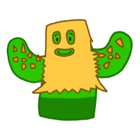 Cactus with box head