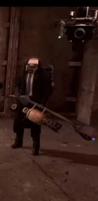 Cameraman flamethrow