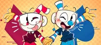 Cuphead and mugman