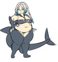 Chubby shark girl