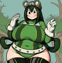 Chubby frog girl