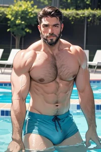 Water park lifeguard