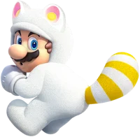 White Tanooki Mario
