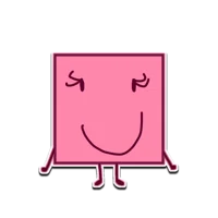 Magenta pink blocky