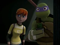 Donnie y April tmnt 