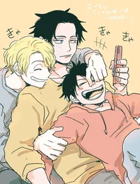 Luffy Sabo y Ace