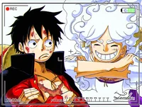 Luffy and Nika