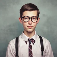 Nerdy boy