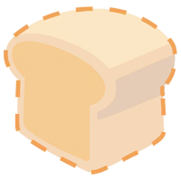 Transparent bread