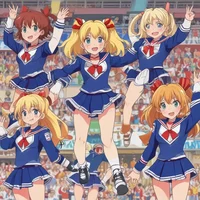 Anime cheerleaders