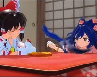 Reimu and shion