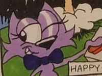 Purple cat