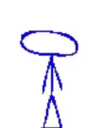 Blue Stickfigure
