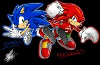 Knuckles and Sonic