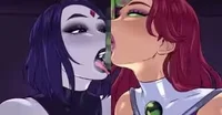 Starfire and Raven