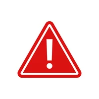 Red danger sign