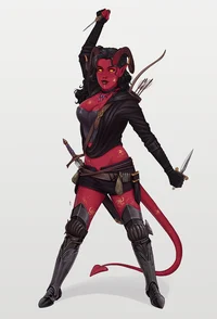 Rose-my DnD tiefling