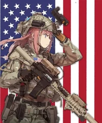 USA girl soldier