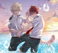 Shoto and Bakugo