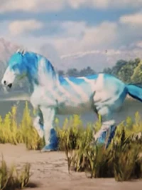 Aqua horse