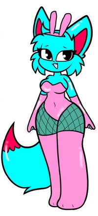 Cyan fursuit 