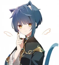Xingqiu as a cat