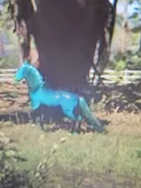 Blue horse