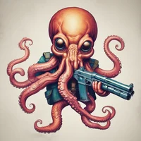 Octopus with AR-15s