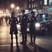 Man and woman Police