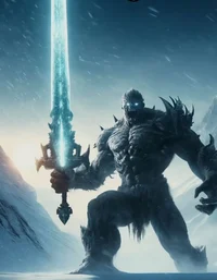 Giant frost monster