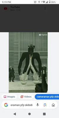 Large cameraman yell