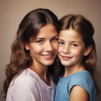 mom and daughter