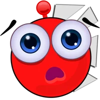 Ball shaped red alie