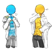 Yellow and Blue