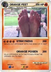 Smelly feet card